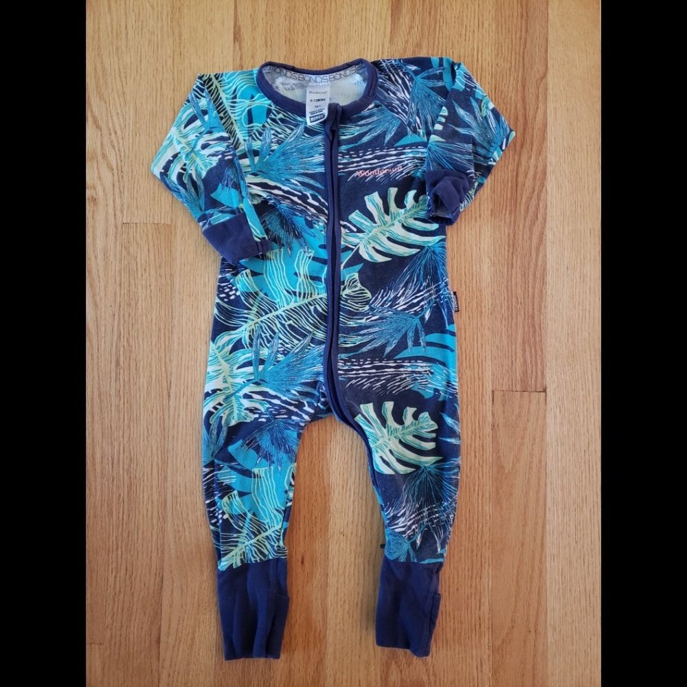 Bonds Wondersuit Dark Palm print size 0